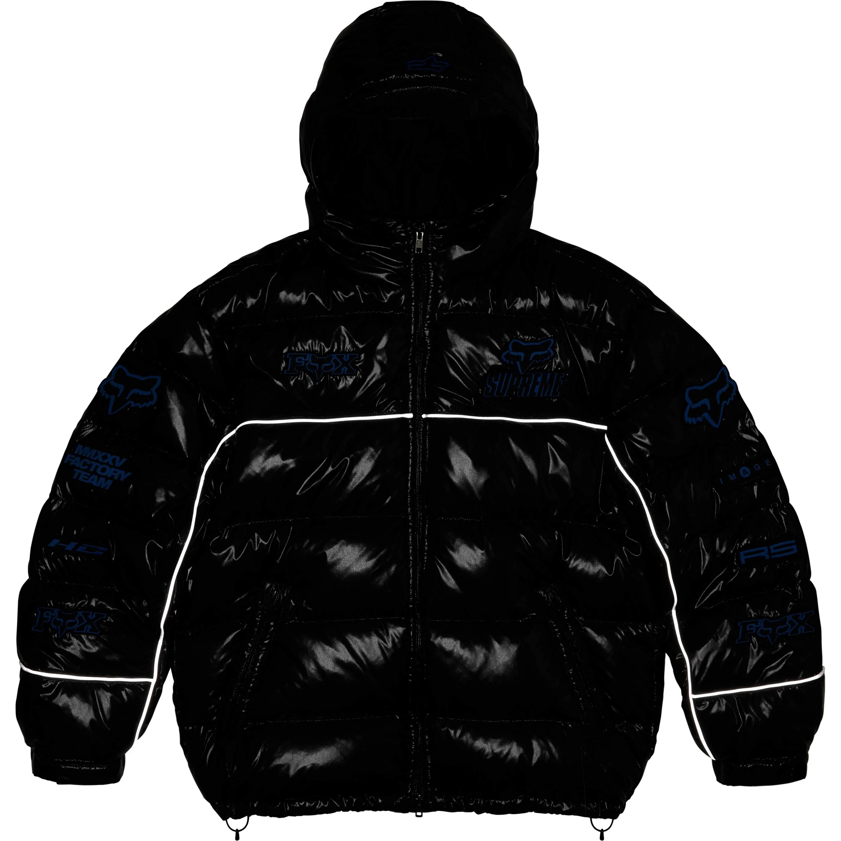 Supreme®/Fox Racing® Shiny Down Puffer Jacket view 4